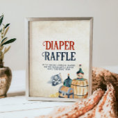 Ahoy Es ist ein Baby Duschkabine Windeln Raffelzei Poster