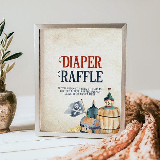 Ahoy Es ist ein Baby Duschkabine Windeln Raffelzei Poster