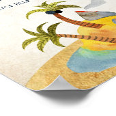 Ahoy Es ist ein Baby Duschtrinker Zeichen Poster (Ecke)