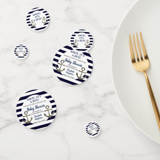 Ahoy Es ist ein Baby-Kinderdusche Confetti Konfetti (Gruppe)