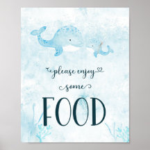 Ahoy Es ist ein Baby Nautical Baby Shower Food Sig