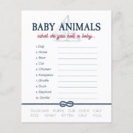 Ahoy Es ist ein Baby Nautical Shower Baby Animals