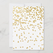 Ahoy es ist ein Baby Shower Einladung Gold Navy (Rückseite)