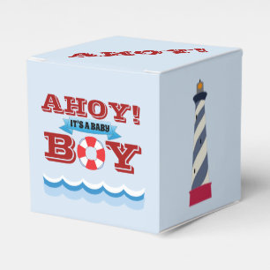 Ahoy, es ist ein Babyboy 2"b x 2"l x 2"h Geschenkschachtel