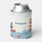 Ahoy Es ist ein Boy Nautical Can Cooler Dosenkühler (Kanne Vorderseite)