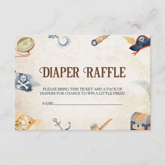 Ahoy Es ist ein Boy Pirate Baby Duschkabine Windsc Begleitkarte (Vorderseite)