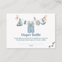 Ahoy, es ist ein Junge, Baby-Party-Windel-Raffle-T