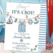 Ahoy, es ist ein Junge, Baby Shower