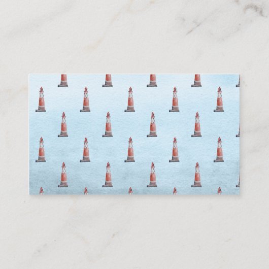 Ahoy Es ist ein Junge Leuchtturm Duschturm Windelw Begleitkarte (Rückseite)