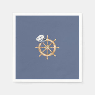 Ahoy, es ist ein Junge, nautische Baby Shower Serv Serviette