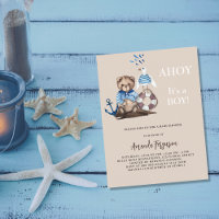 Ahoy es ist ein Junge Teddy Seemann Budget Baby Du