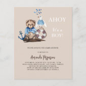 Ahoy es ist ein Junge Teddy Seemann Budget Baby Du (Vorderseite)