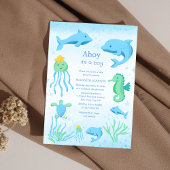 ahoy es ist ein Junge unter der Babydusche Einladung