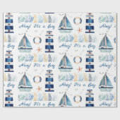 Ahoy! Es ist ein Kolibris unter dem Meer Geschenkpapier (Flach)