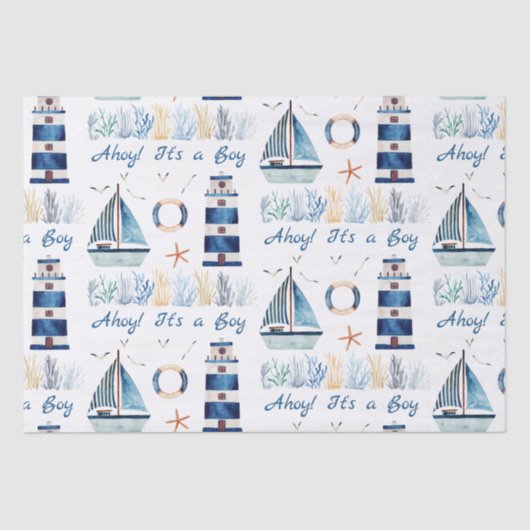 Ahoy! Es ist ein Kolibris unter dem Meer Seidenpapier (Vorderseite)