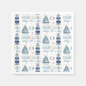 Ahoy! Es ist ein Kolibris unter dem Meer Serviette (Vorderseite)