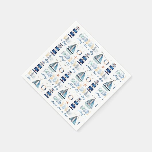 Ahoy! Es ist ein Kolibris unter dem Meer Serviette (Ecke)