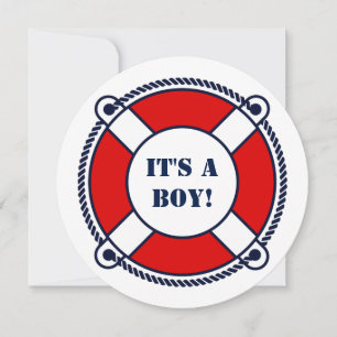Ahoy es ist ein nautisches Baby-Dusche Party lädt Einladung