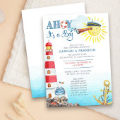 Ahoy es ist ein Niedliches Baby Sprinkle Einladung