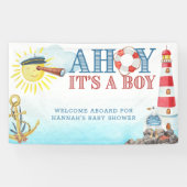 Ahoy es ist eine Baby-Baby-Dusche Banner (Horizontal)