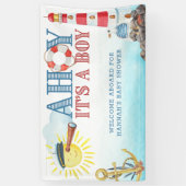 Ahoy es ist eine Baby-Baby-Dusche Banner (Vertikal)