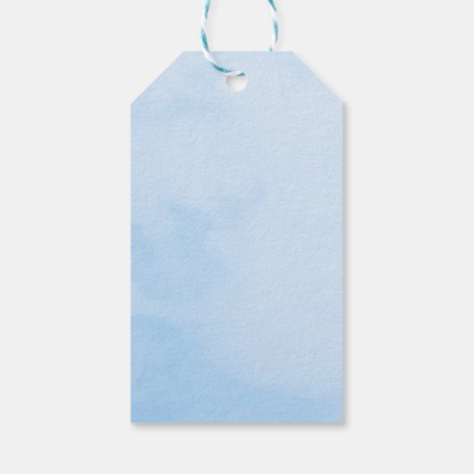 Ahoy Es ist eine Baby-Dusche für junge Meerestiere Geschenkanhänger (Rückseite)