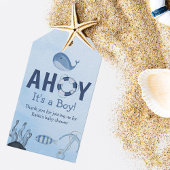 Ahoy Es ist eine Baby-Dusche für junge Meerestiere Geschenkanhänger