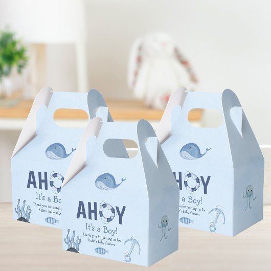 Ahoy Es ist eine Baby-Dusche für junge Meerestiere Geschenkschachtel