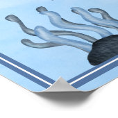 Ahoy Es ist eine Baby-Dusche für junge Meerestiere Poster (Ecke)