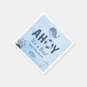 Ahoy Es ist eine Baby-Dusche für junge Meerestiere Serviette (Ecke)