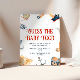 Ahoy Es ist eine Baby-Dusche raten Sie das Baby-Es Sockelschild