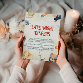 Ahoy Es ist eine Baby-Dusche Spät-Nachttaucher Sockelschild