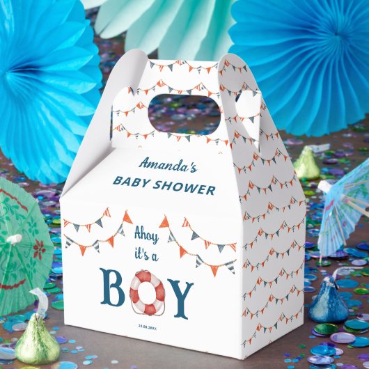 Ahoy Es ist eine Baby-Kinderdusche Geschenkschachtel (Party)