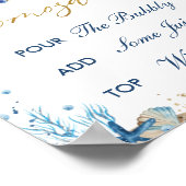 Ahoy Es ist eine Baby-Kinderdusche Momosa Bar Poster (Ecke)