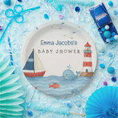 Ahoy Es ist eine Baby-Kinderdusche Pappteller (Party)