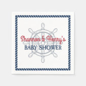 Ahoy Es ist eine Baby-Kinderdusche Serviette (Vorderseite)