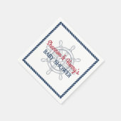 Ahoy Es ist eine Baby-Kinderdusche Serviette (Ecke)