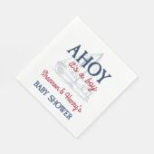 Ahoy Es ist eine Baby-Kinderdusche Serviette (Ecke)