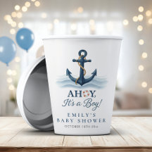 Ahoy Es ist eine Baby Nautical Navy Blue Baby Dusc