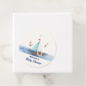 Ahoy Es ist eine Babydusche mit Kinderschiff Geschenkanhänger (Beispiel)