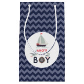 Ahoy! Es ist eine Babywinddusche. Kleine Geschenktüte (Vorderseite)