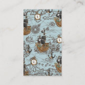 Ahoy Es ist eine Boy Pirate Baby Dusche bringen ei Begleitkarte (Rückseite)