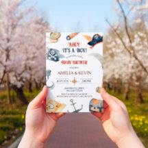 Ahoy Es ist eine Boy Pirate Baby Dusche