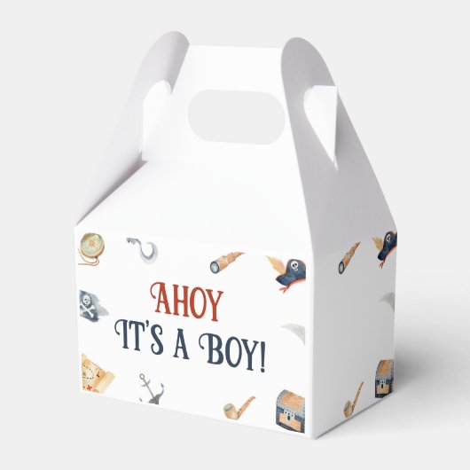 Ahoy Es ist eine Boy Pirate Baby Dusche Geschenkschachtel (Vorderseite)
