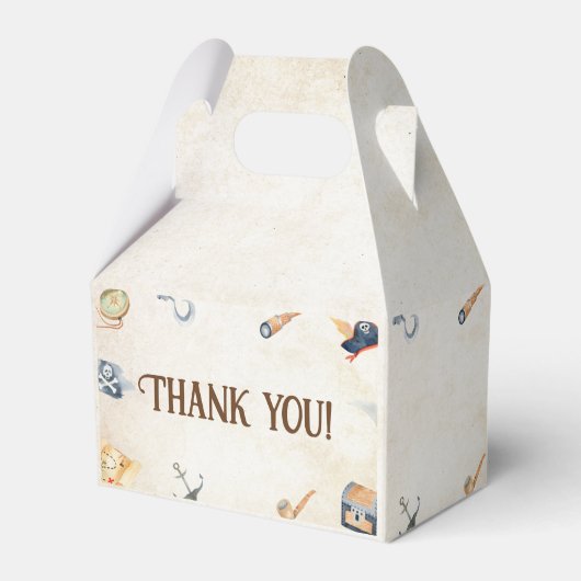 Ahoy Es ist eine Boy Pirate Baby Dusche Geschenkschachtel (Rückseite)