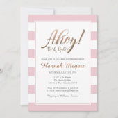 Ahoy! Es ist eine Einladung für ein Baby-Kindermäd (Vorderseite)