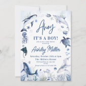 Ahoy! Es ist eine junge Einladung, unter der Sea B Einladung (Vorderseite)