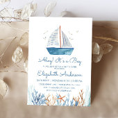 Ahoy! Es ist eine Niedliche Kinderschiff-Kinderdus Einladung