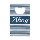 Ahoy Geldbeutel Flaschenöffner (Rückseite)