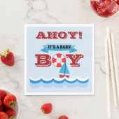 Ahoy ist ein Baby Boy Paper Napkin Serviette (Beispiel)